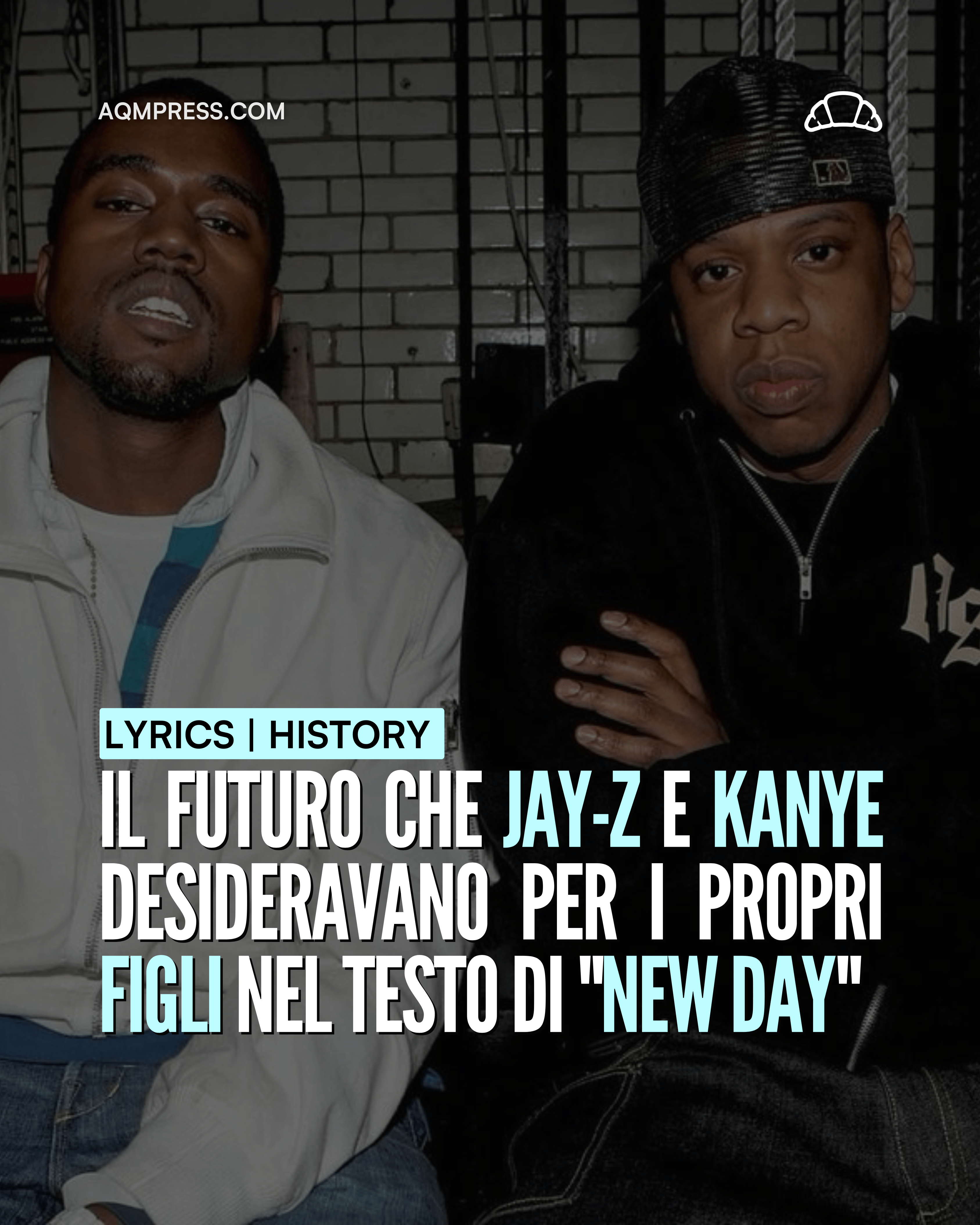 Immagine di copertina con Jay-Z e Kanye West per l'analisi del testo di 'New Day'