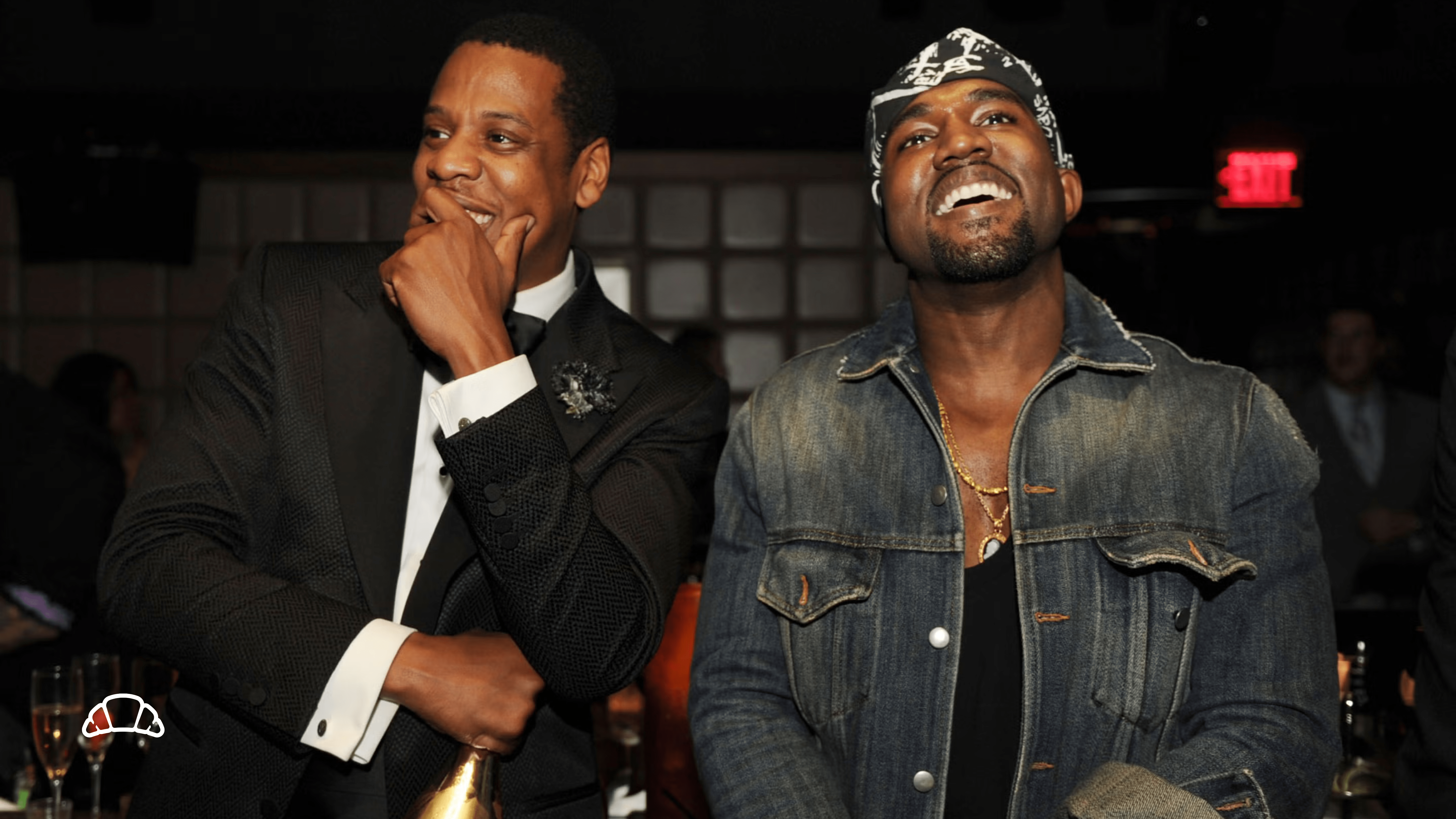 Jay-Z e Kanye West durante una performance dal vivo di 'New Day'